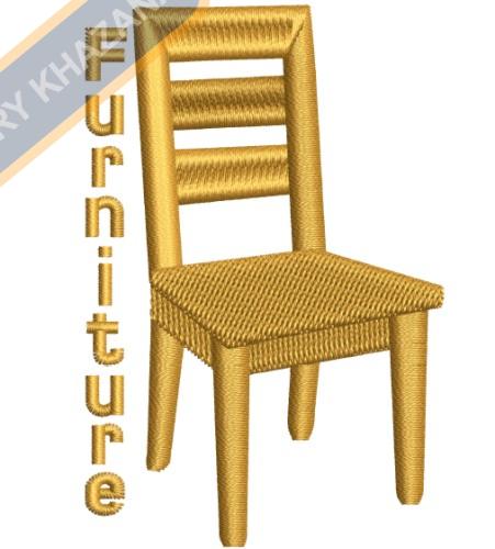 Furniture chair embroidery design